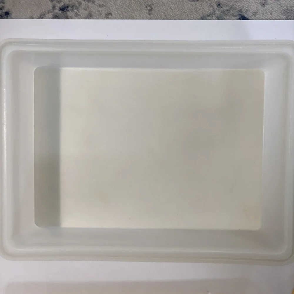 Tupperware Rectangular Cake Taker W/Handle Gold 15